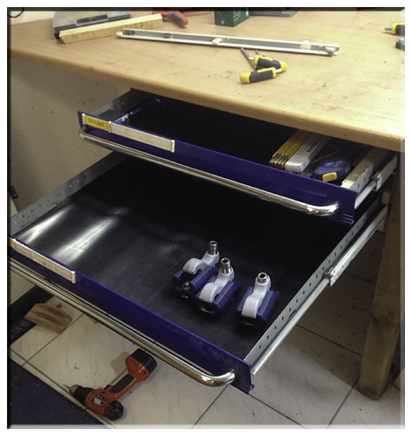 Skuffer til arbejdsbord