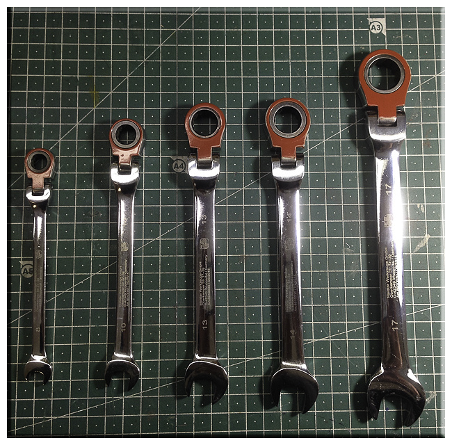 Farvede nøgler der viser hvilke side spænder